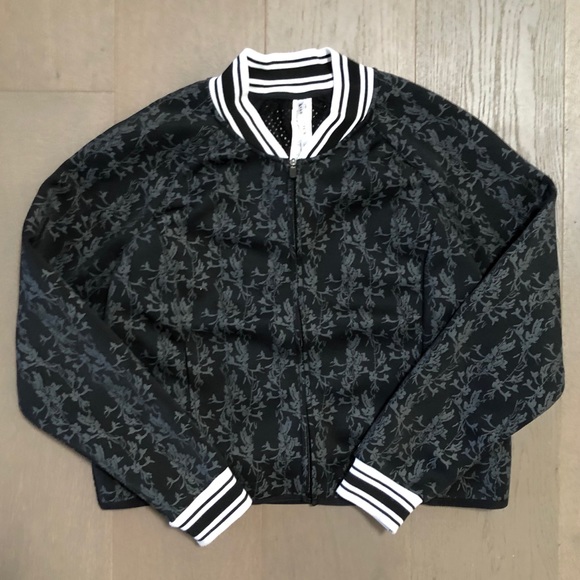 Fabletics Tia Floral Bomber Jacket with Mesh Back - Picture 2 of 7